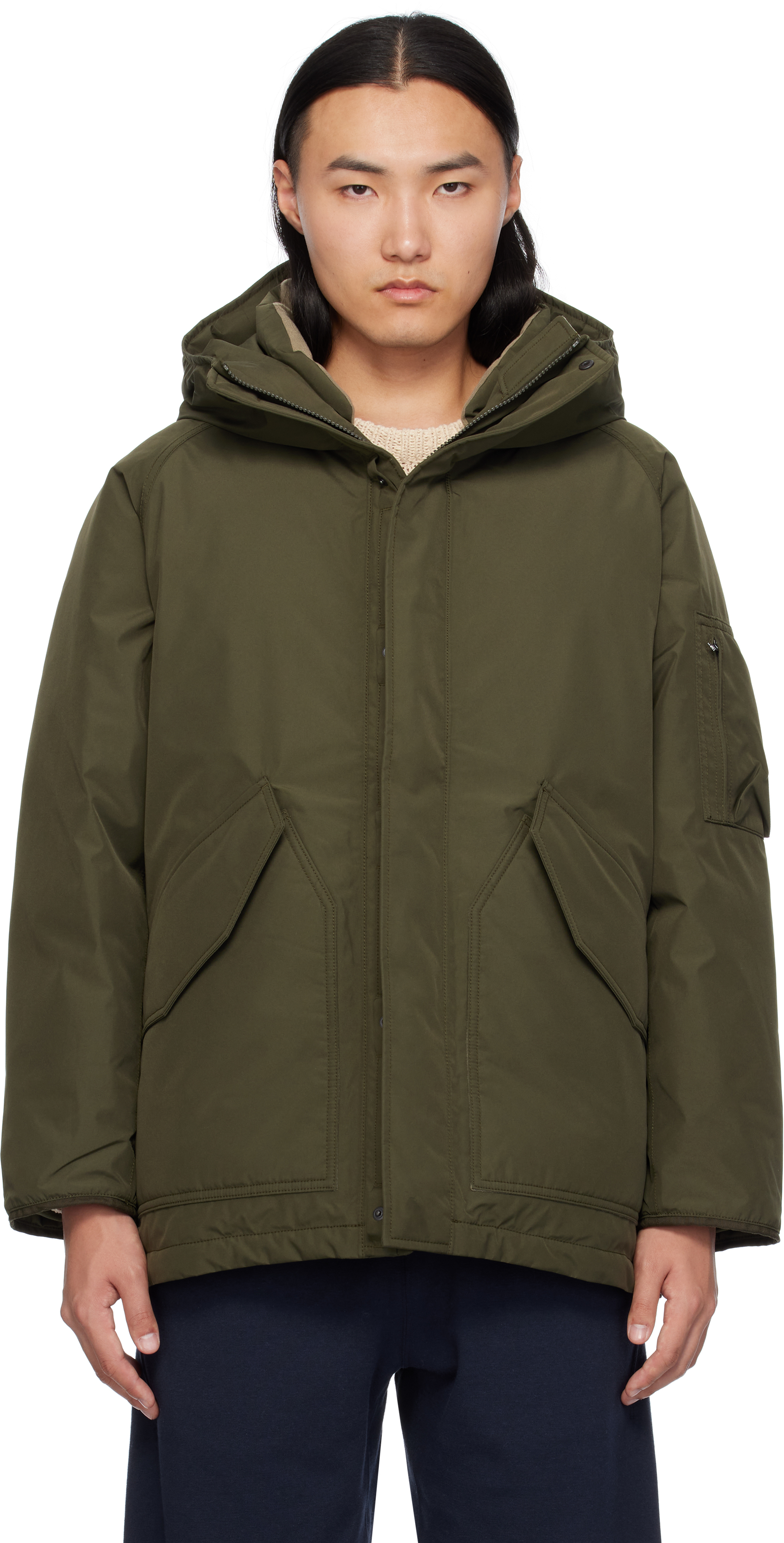 Navy GORE-TEX Down Coat