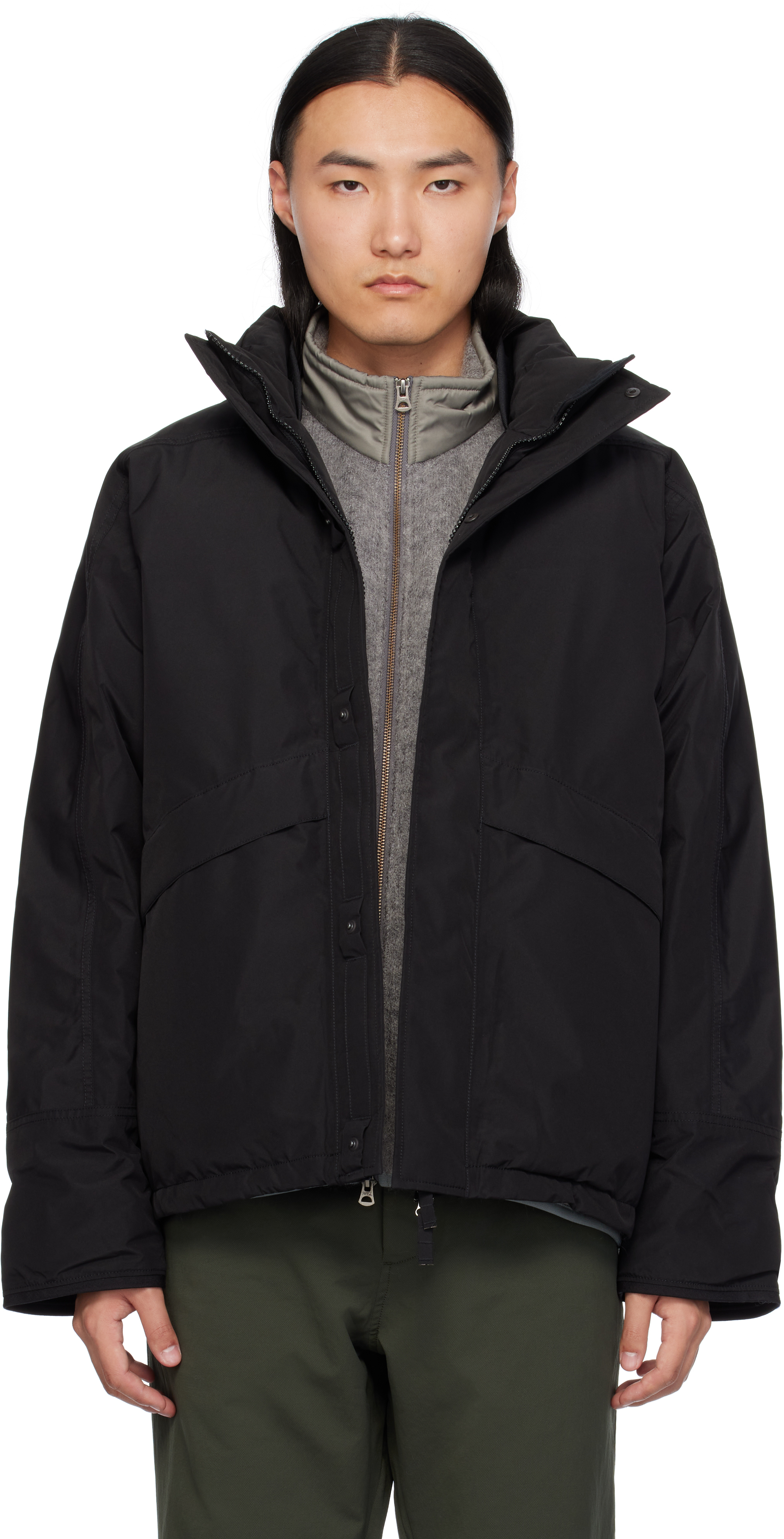 Navy GORE-TEX Short Down Jacket