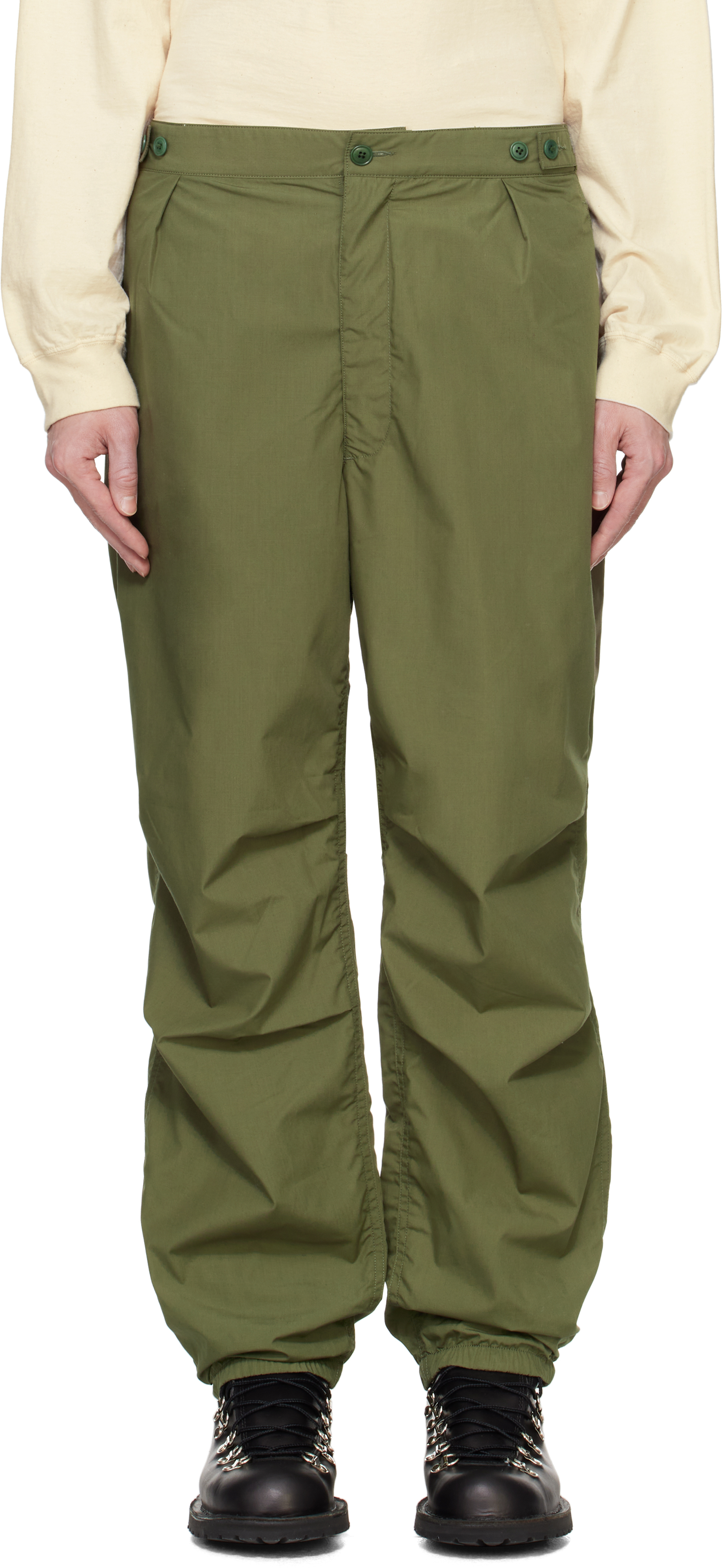 nanamica DECK PANTS オリーブ34 新品