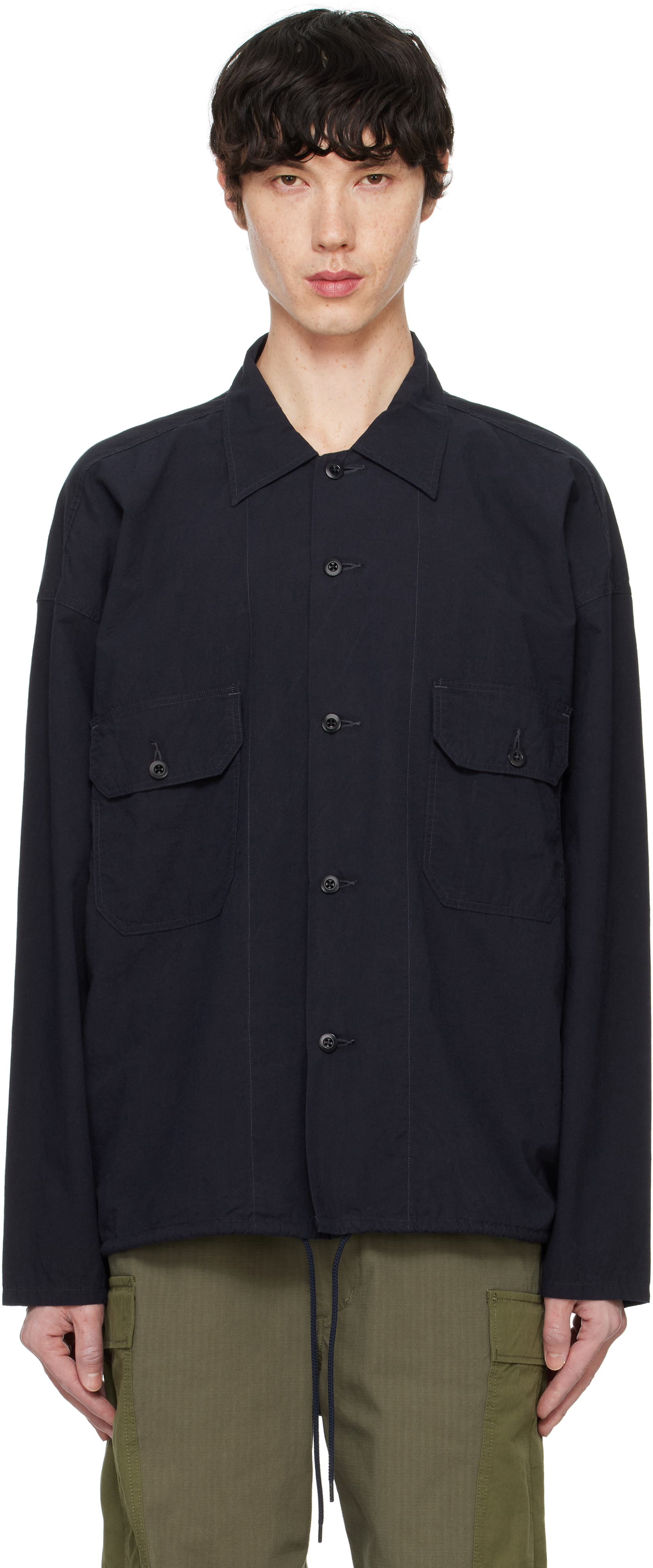 Brown Cotton Wool Deck Shirt