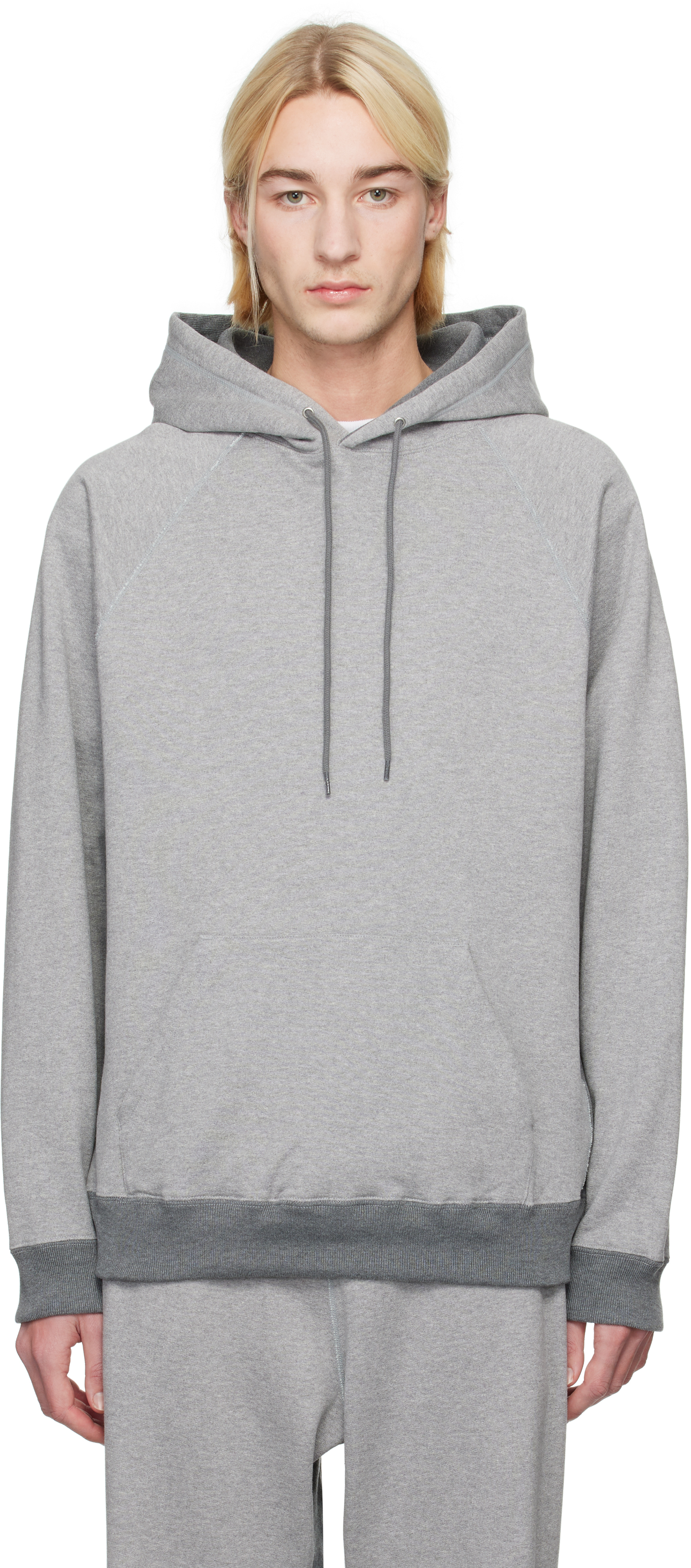 Gray Pullover Sweat Hoodie by nanamica on Sale