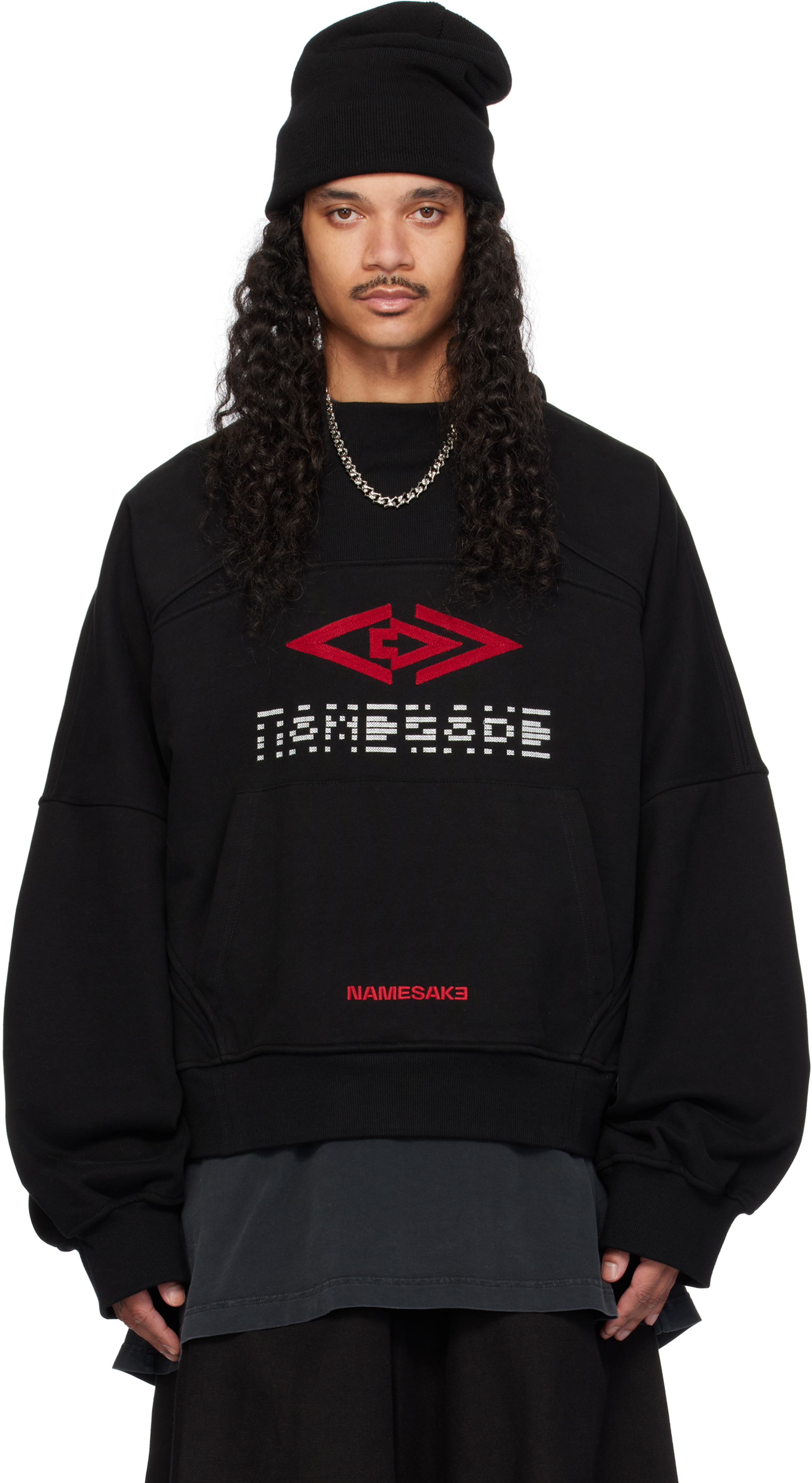 Shop Namesake Black Chester Pullover Hoodie In Euphoric Black