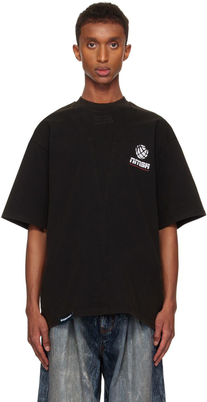 Shop Namesake Black Sava Washed Oversized Estate T-shirt In Euphoric Black