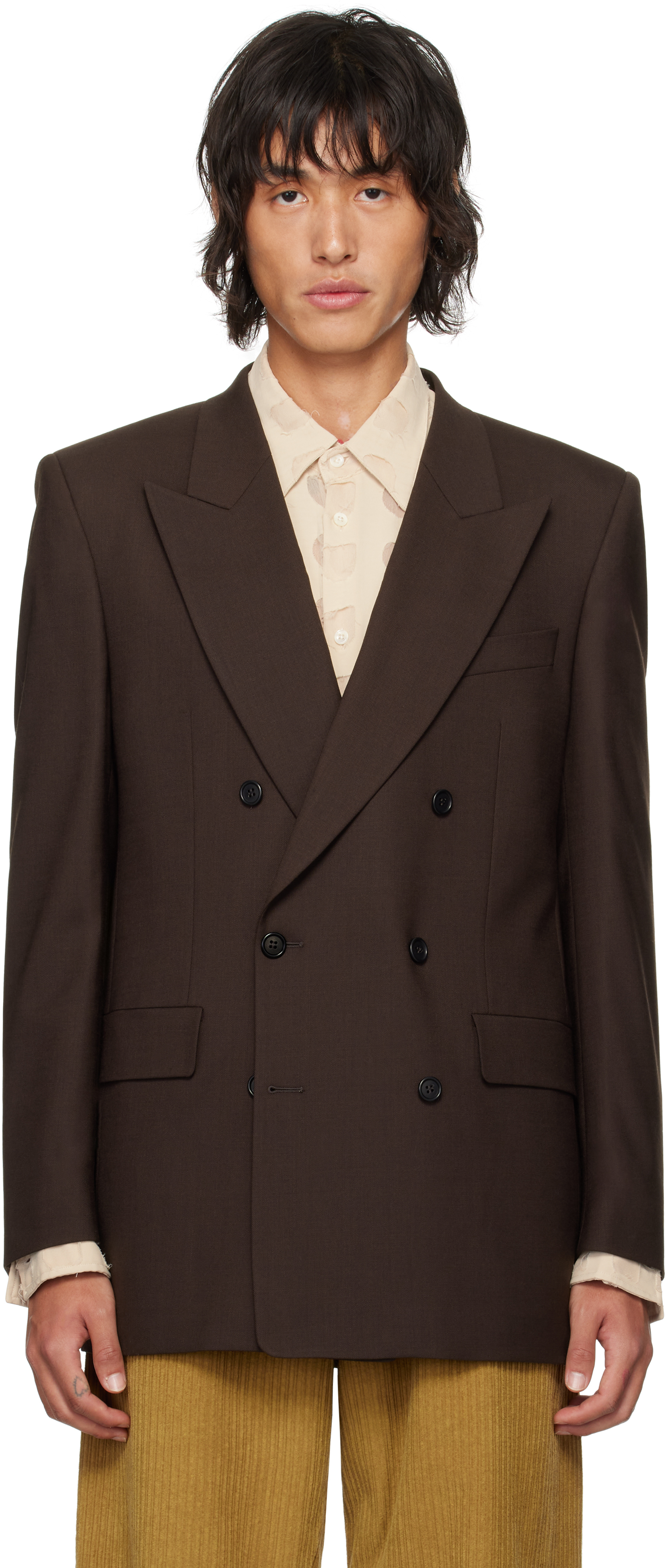 Shop Sunflower Brown Db Blazer In 170 Brown