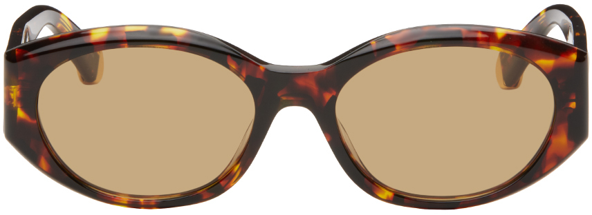 Tortoiseshell Oval Sunglasses