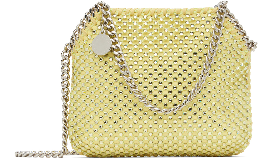 Shop Stella Mccartney イエロー ミニ Falabella バッグ In 7053 Lime Sorbet