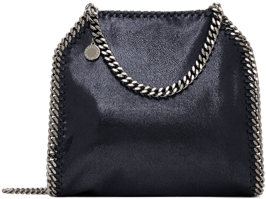 Navy Falabella Mini Tote Bag