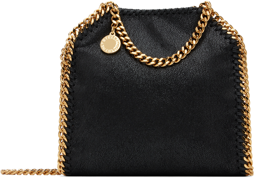 Shop Stella Mccartney ブラック タイニー Falabella バッグ In 1000 Black