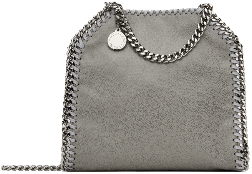 Shop Stella Mccartney グレー タイニー Falabella バッグ In 1220 Light Grey