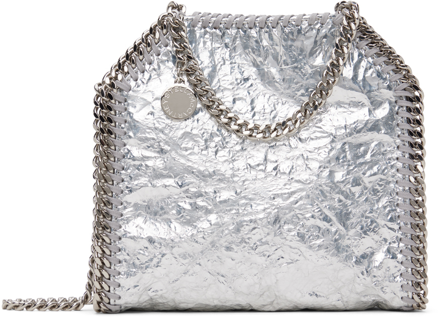 Silver Limited Edition Falabella Tiny Tote Bag