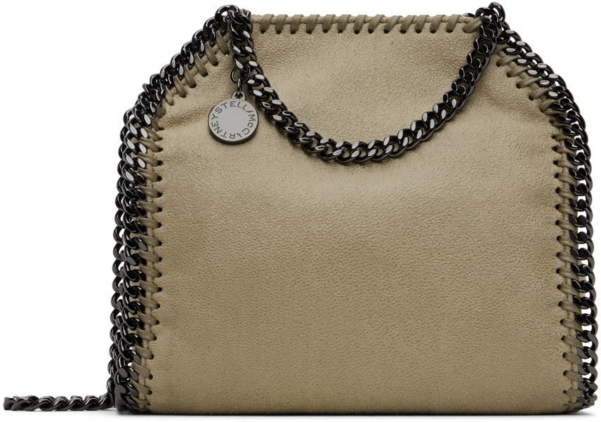 Shop Stella Mccartney ベージュ タイニー Falabella バッグ In 2902 Light Khaki