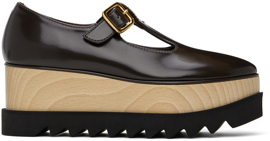 StellaMccartney★ Elyse T-Bar Platform Mary Janes Women Black Elyse T-Bar Platform Mary Janes | Stella