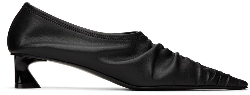 【関税込み】Stella McCartney ブラック Elsa ルーシュ ヒール Stella McCartneyのブラック Elsa ルーシュ ヒールがセール中