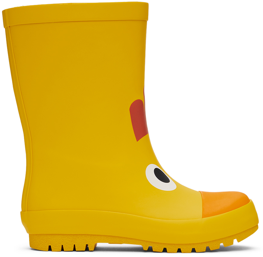 Yellow chicken rain boots fashion