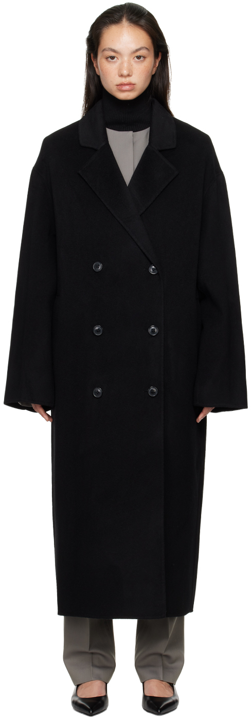 Shop Loulou Studio Black Borneo Coat