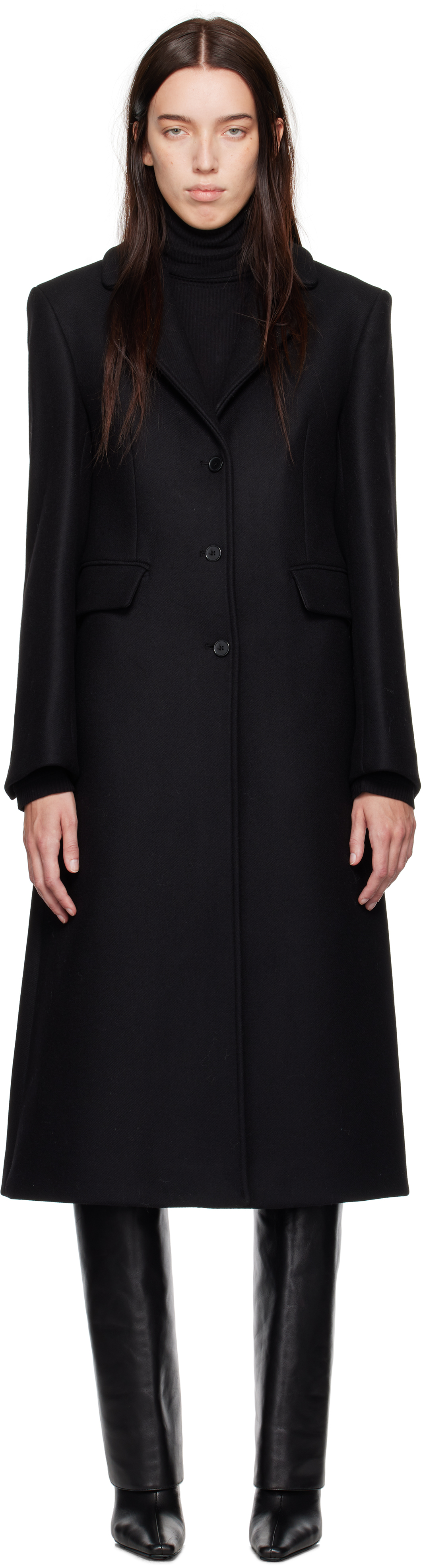 Black Alisa Long Coat