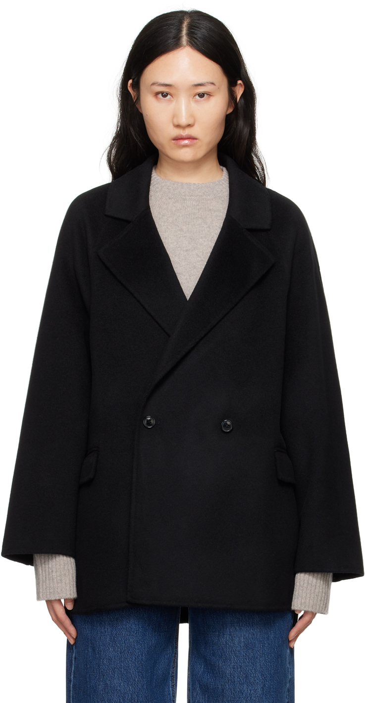 Shop Loulou Studio Black Gary Coat