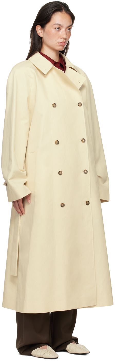 Loulou Studio Off-white Kamina Trench Coat In Beige