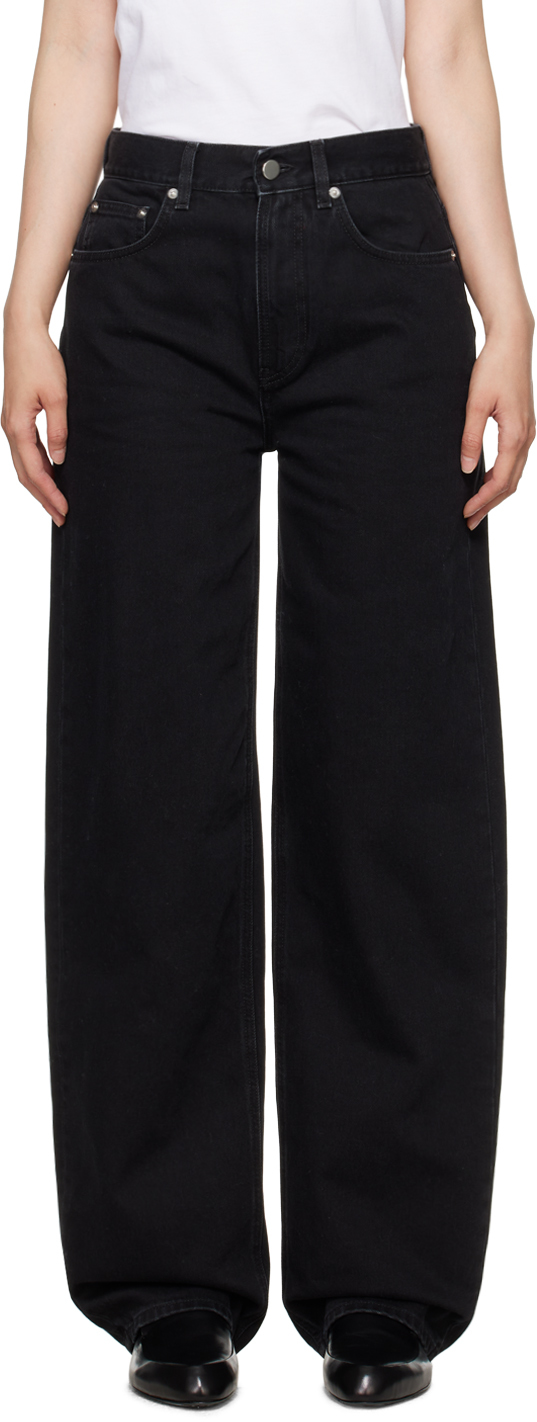 【関税込み】Loulou de Saison グレー Jude ジーンズ Loulou de Saison - JUDE gray jeans with logo patch JUDE