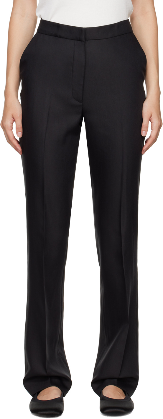 Shop Loulou Studio Black Kallisto Trousers