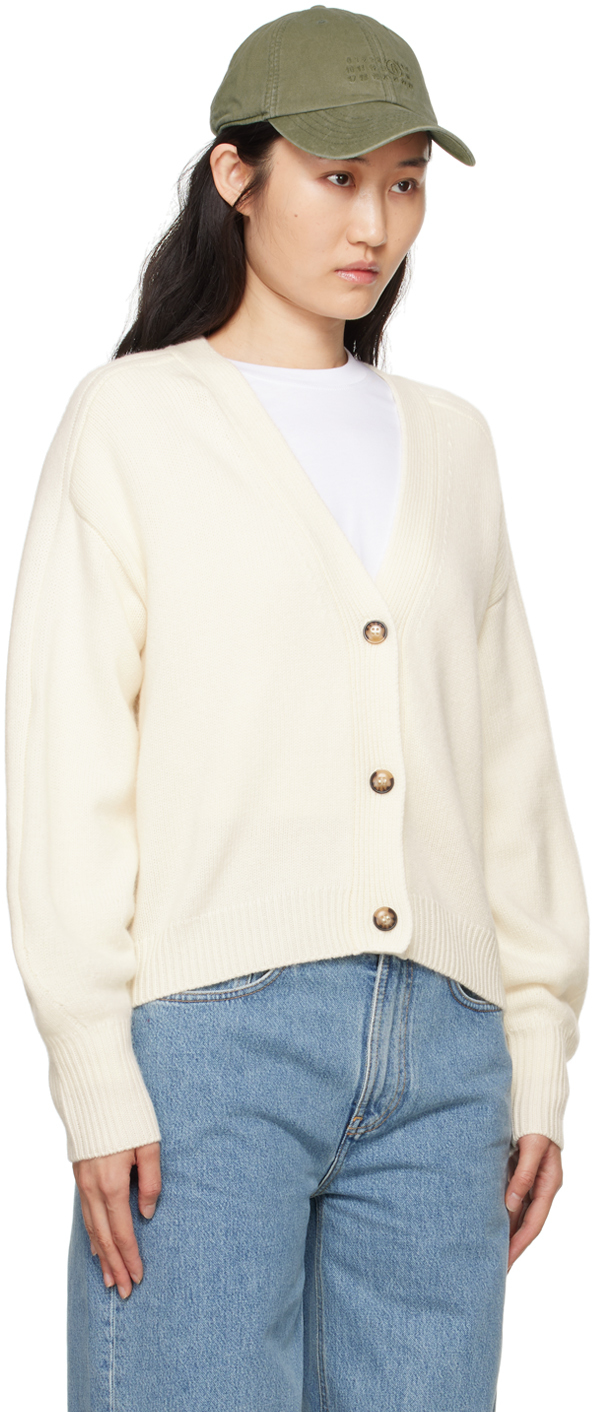LOULOU STUDIO OFF-WHITE ZANZIBAR CARDIGAN