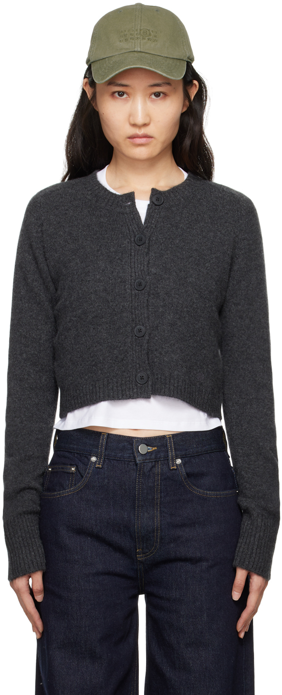 Gray Zephir Cardigan by Loulou de Saison on Sale