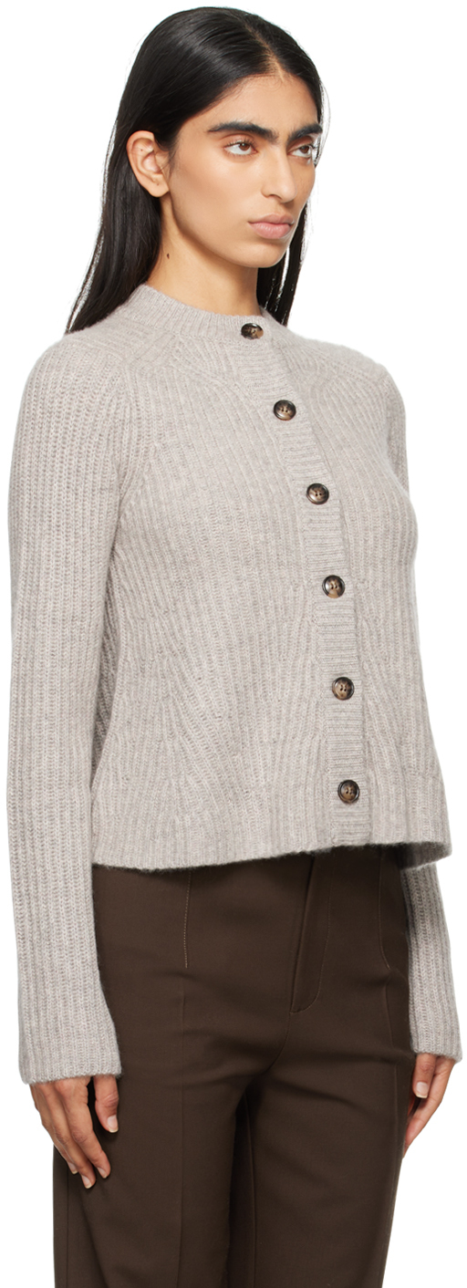 LOULOU STUDIO GRAY EMIN CARDIGAN