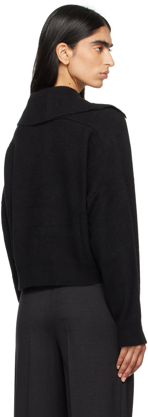 Loulou Studio Sao Wool Blend Cardigan In Black