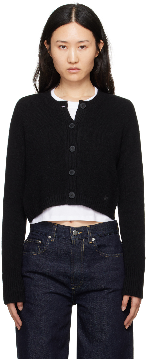 Shop Loulou Studio Black Zephir Cardigan