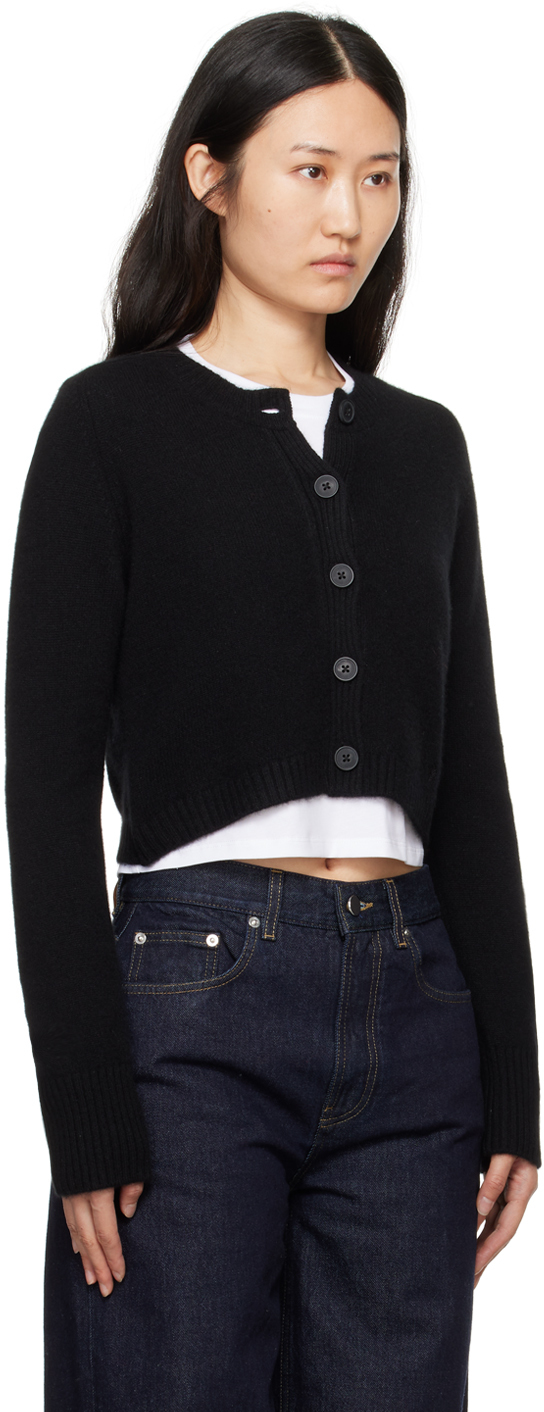 LOULOU STUDIO BLACK ZEPHIR CARDIGAN 