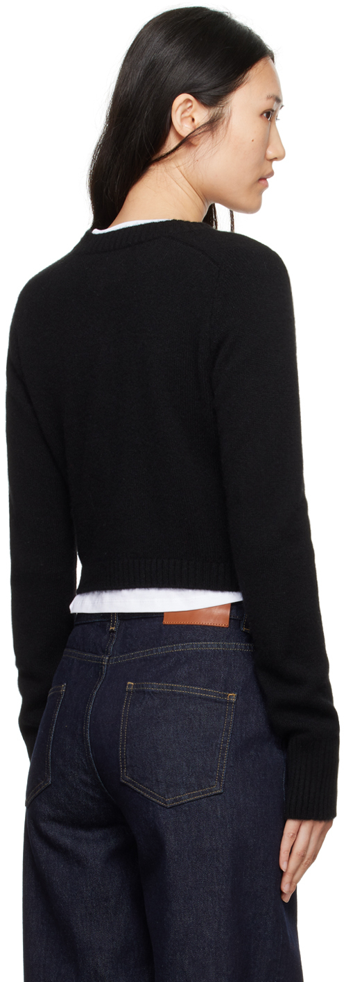 LOULOU STUDIO BLACK ZEPHIR CARDIGAN 