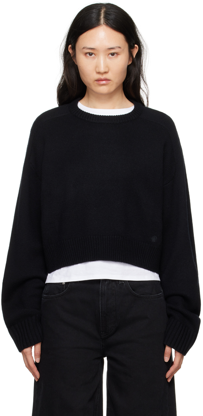 Shop Loulou Studio Black Bruzzi Sweater