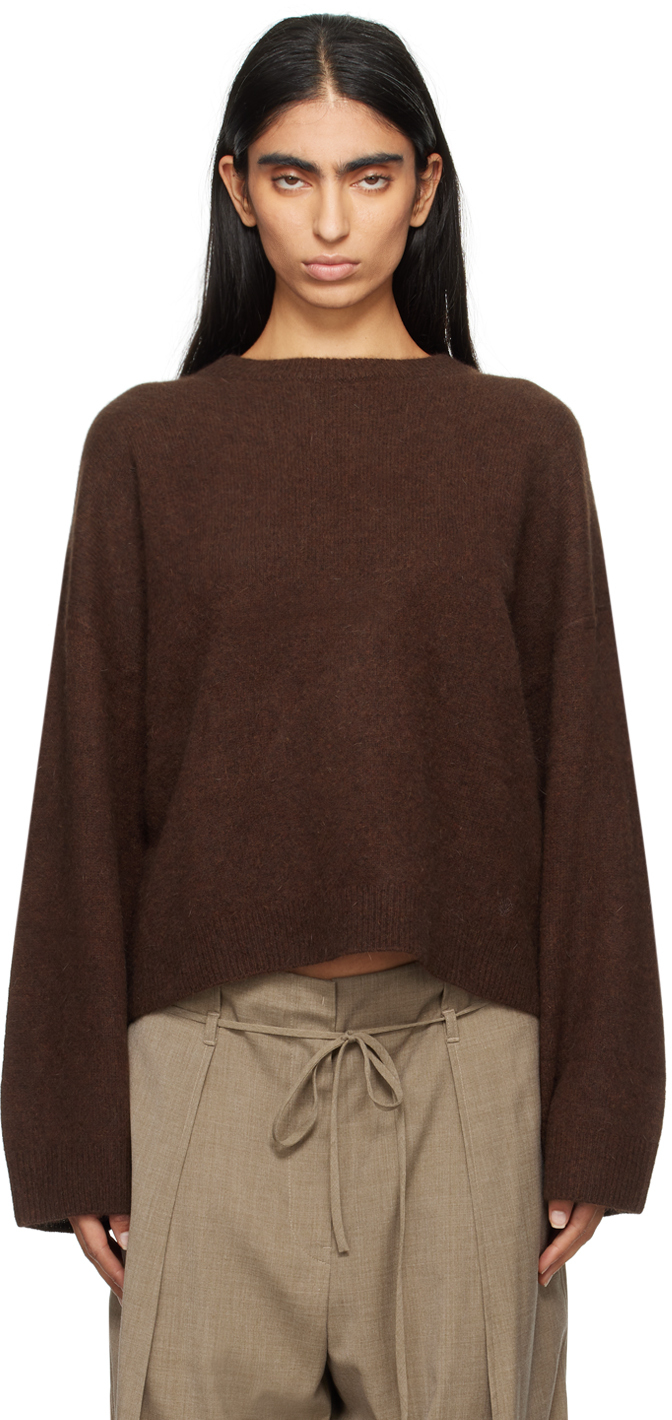 Loulou Studio Brown Ropo Sweater In Choco