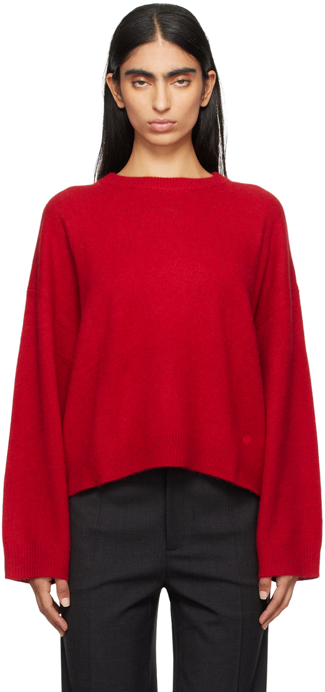 Loulou Studio Red Ropo Sweater In Burgundy