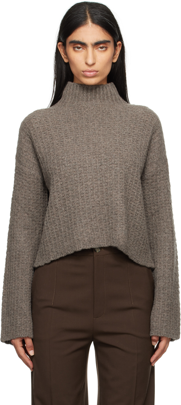 Loulou Studio Taupe Kris Turtleneck