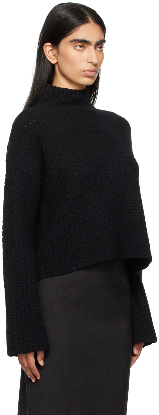 Loulou Studio Black Kris Turtleneck In Black