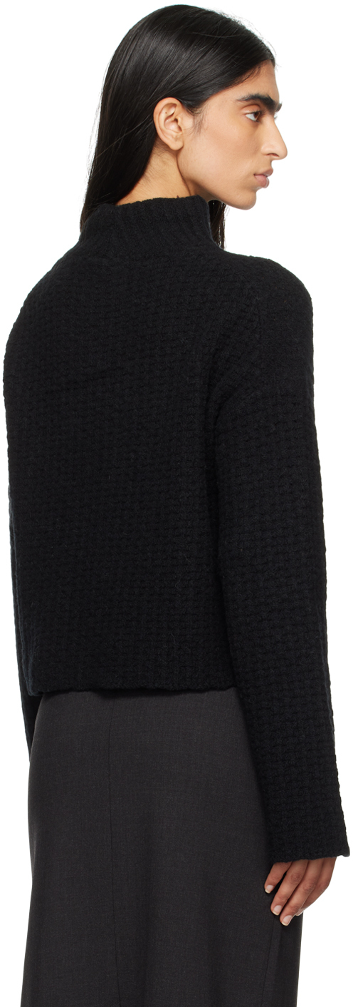 Loulou Studio Black Kris Turtleneck In Black