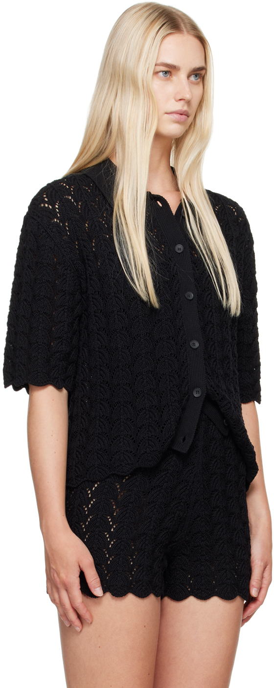 Shop Loulou Studio Black Adria Cardigan