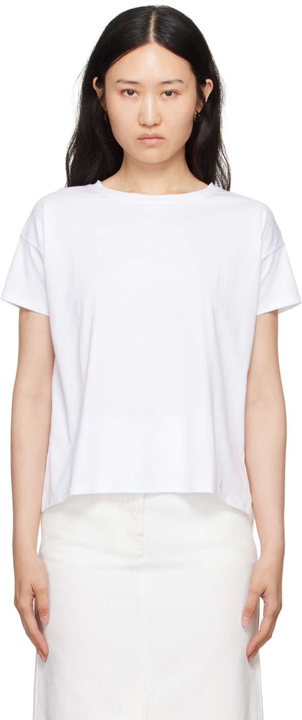 Shop Loulou Studio White Basiluzzo Oversized T-shirt