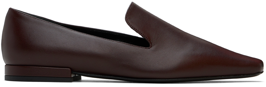 LOULOU STUDIO BROWN CAROLE LOAFERS 