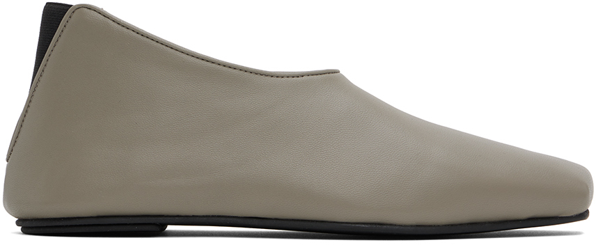 Loulou Studio Taupe Rachel Slip-on Loafers