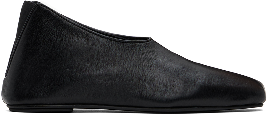 Shop Loulou Studio Black Rachel Slip-on Loafers