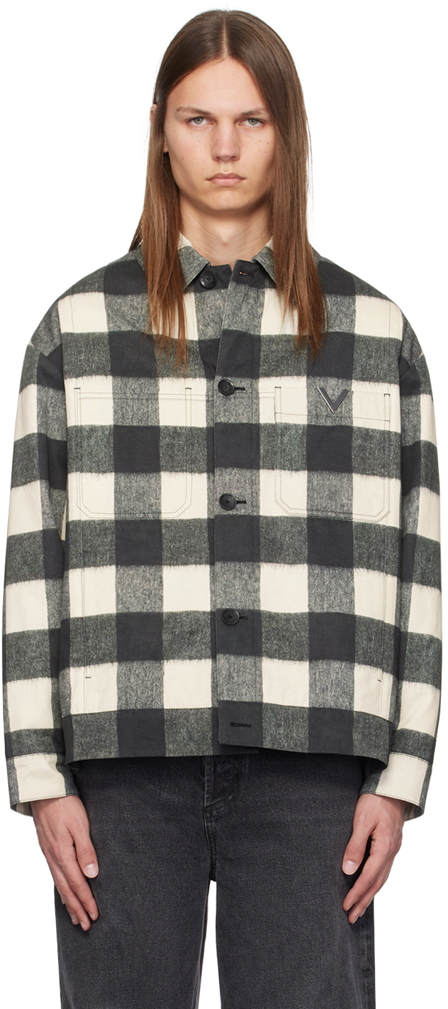 Valentino White Check Jacket