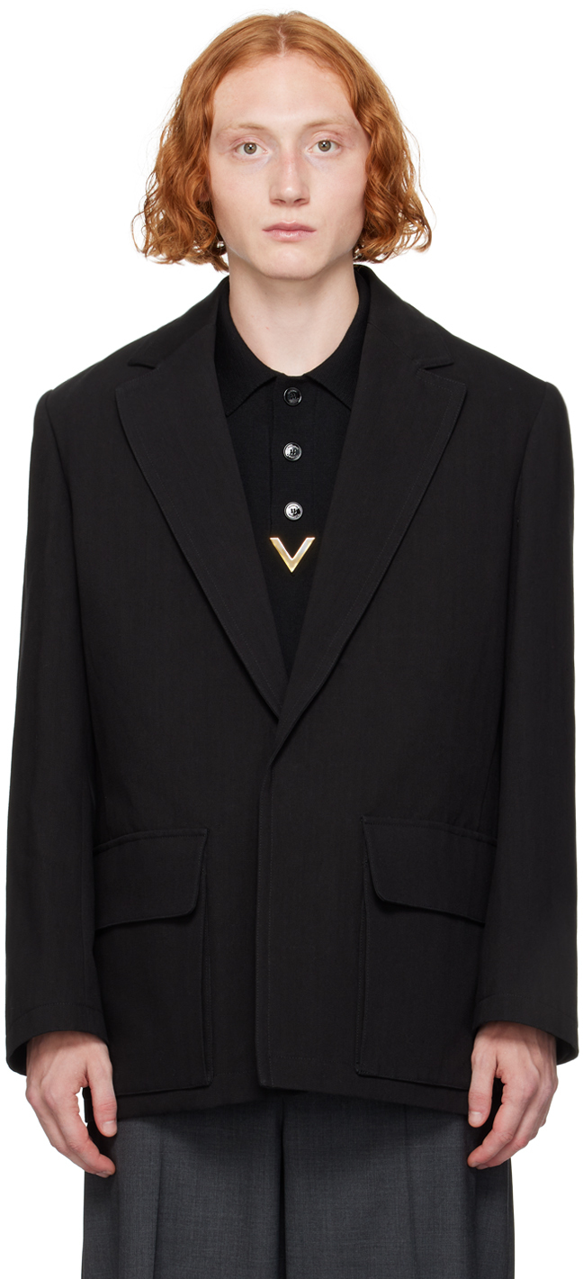 Black Single-Breasted Blazer