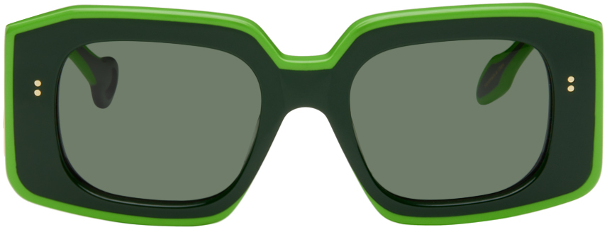 SSENSE Exclusive Green Bumper Sunglasses