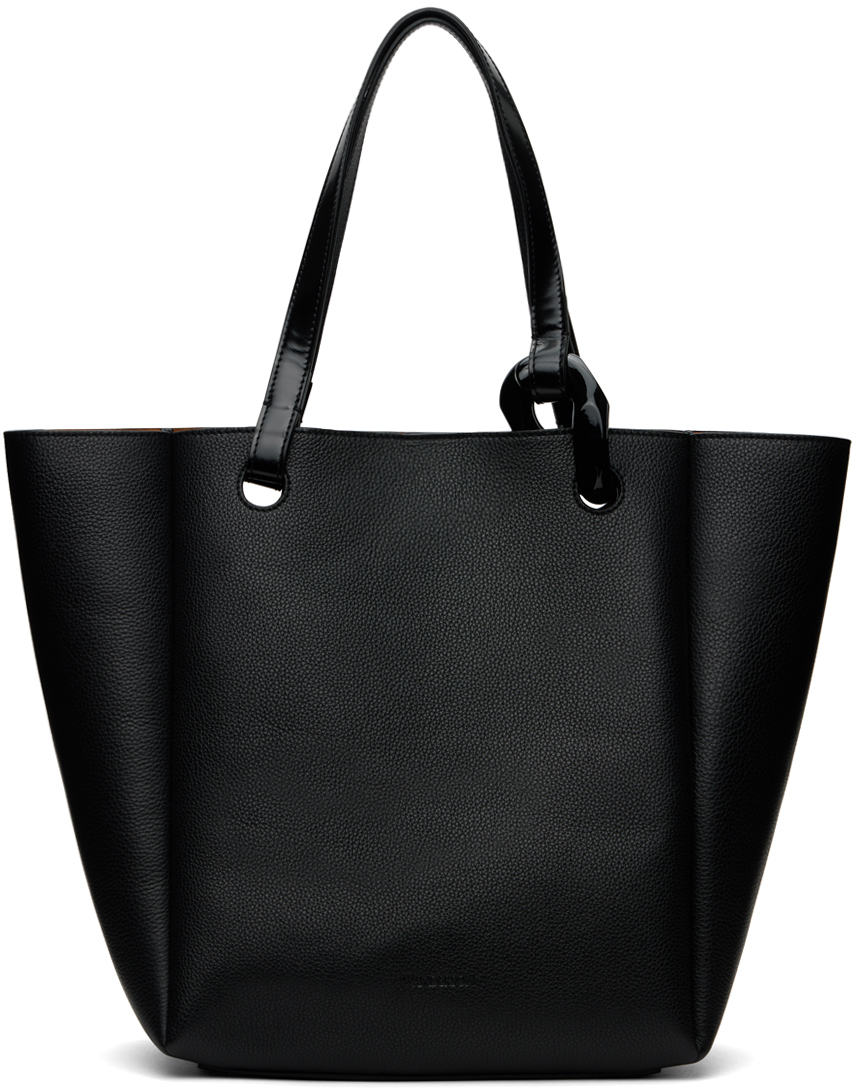 Shop Jw Anderson Black Jwa Corner Tote In 999 Black