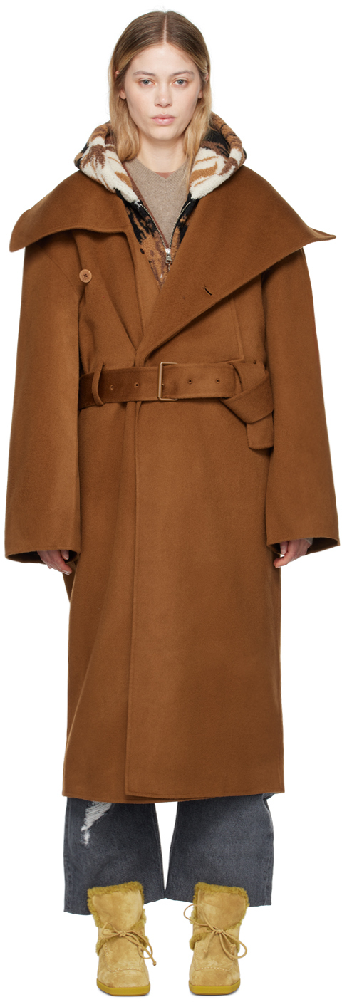 Brown Wrap Coat