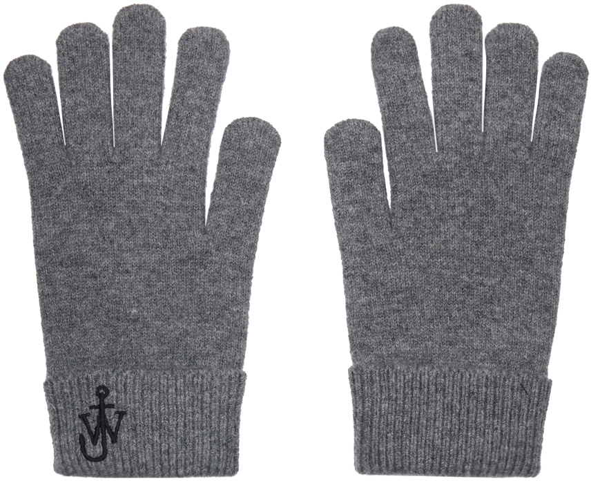 WOOL GLOVE SQUARE LOGO_GREY main image 0