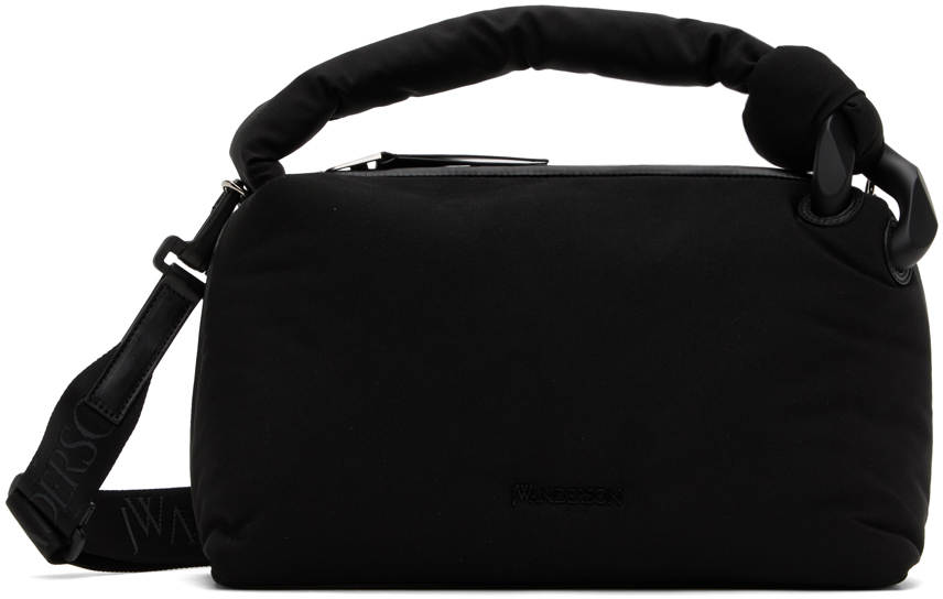 Black Puffy Corner Bag