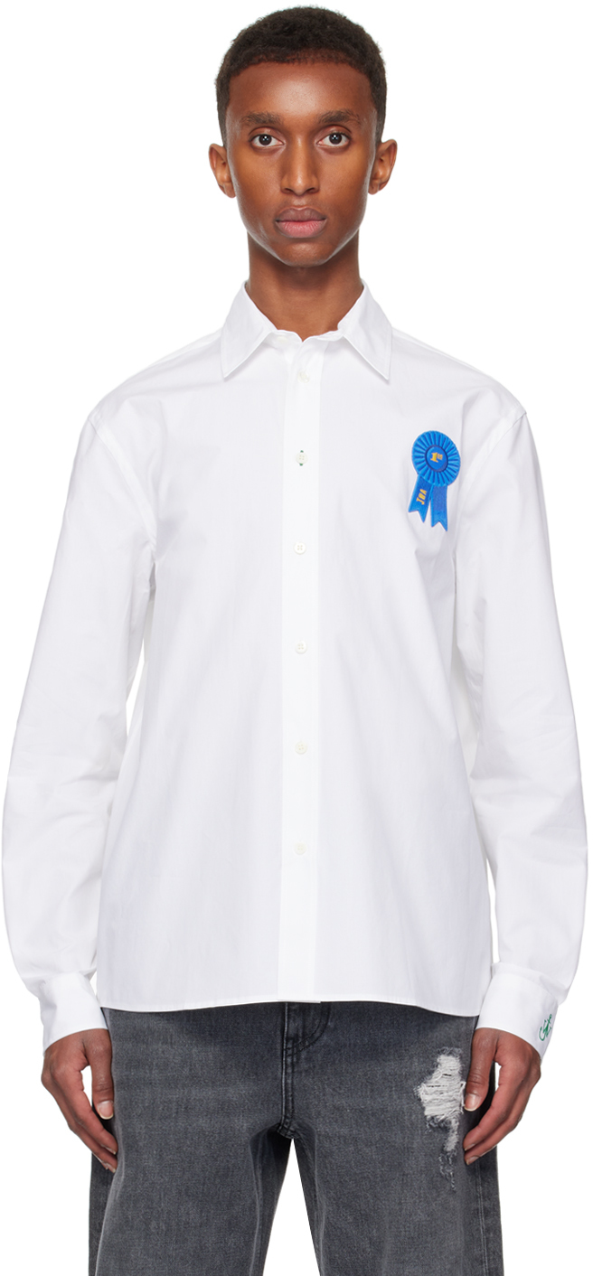 White Classic Rosette Shirt